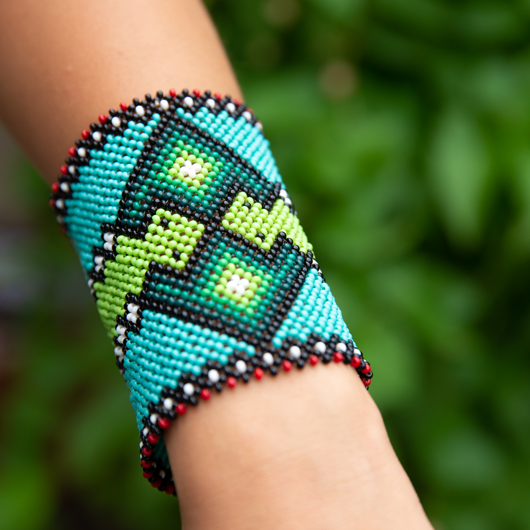 Pulseira de Miçanga - Cipó Celeste